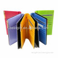 Colorful leather passport holders wallets
